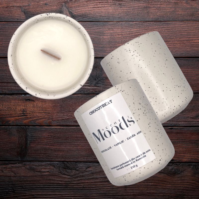 lumânare parfumată ciocolată vanilie zahăr ars chocotreat scent moods lumanari parfumate handmade