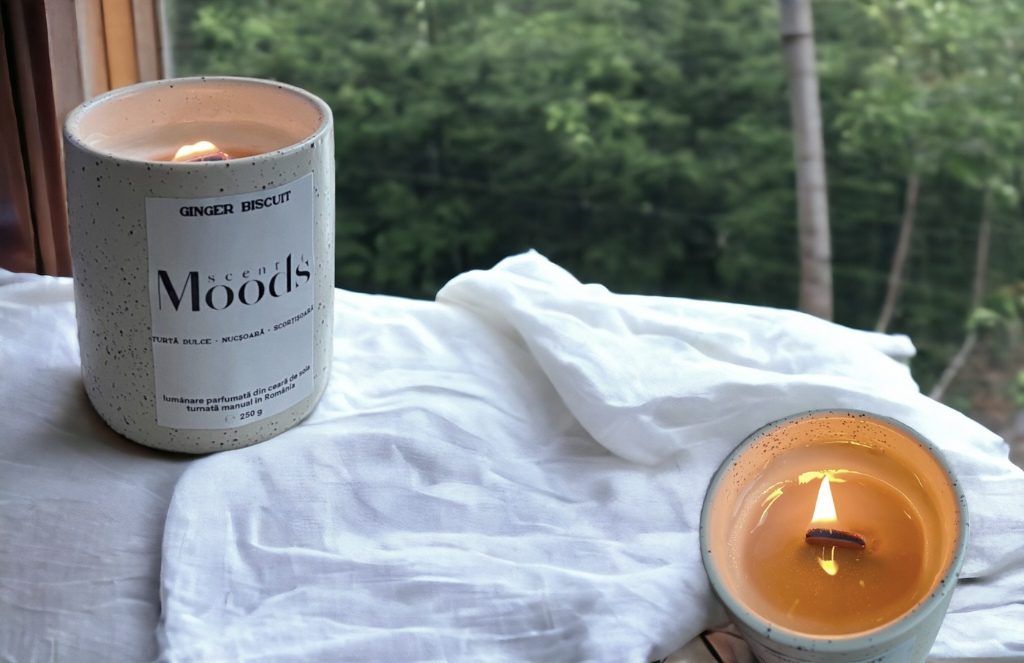 lumanari parfumate handmade cu fitil de lemn