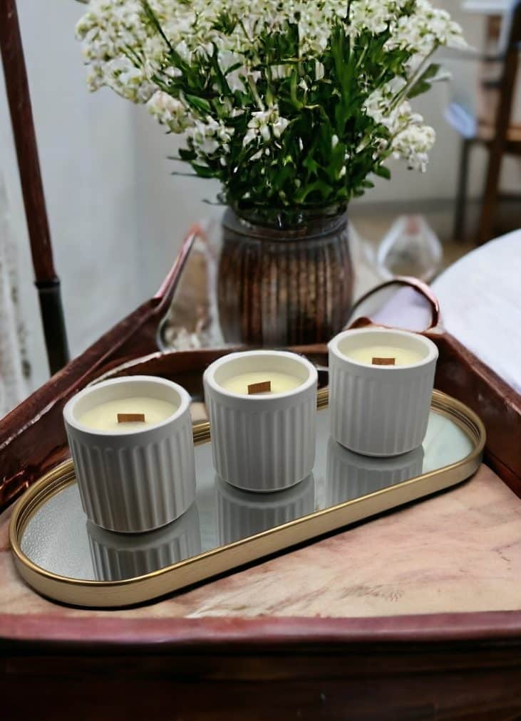 lumânări cu fitil de lemn scent moods