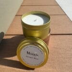 Mini Lumânări Parfumate cu Capac cu Arome Orientale Cutie Aurie